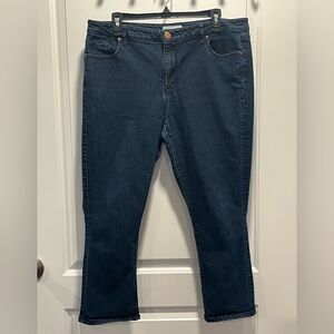 LOFT Women's Curvy Kick Crop Jeans - Size 14 - EUC